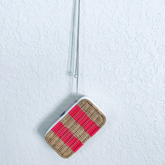 NWT KATE SPADE Wicker Kit Clutch Crossbody - Picture 4 of 15